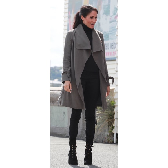 BNWT CLUB MONACO Élima Trench coat in olive! Size XS - Picture 8 of 9
